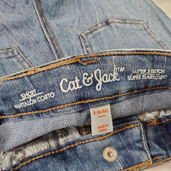 Cat & Jack Jean Shorts Girls size 6/6x - Picture 5 of 7